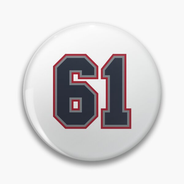 Item preview, 61 Navy Grey Red Sports Number Sixty-One designed and sold by HelloFromAja.
