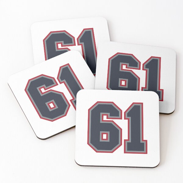 Item preview, 61 Navy Grey Red Sports Number Sixty-One designed and sold by HelloFromAja.