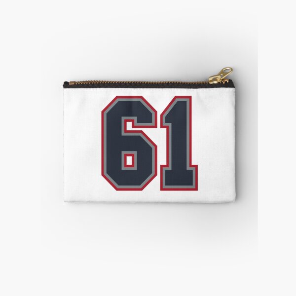 Item preview, 61 Navy Grey Red Sports Number Sixty-One designed and sold by HelloFromAja.