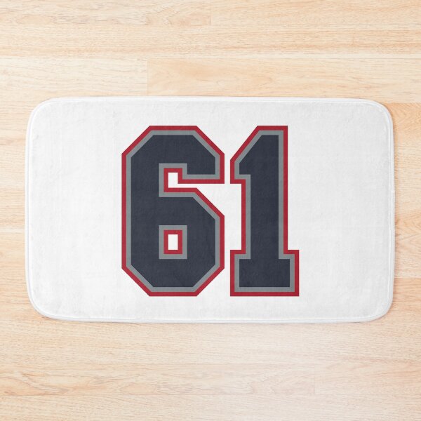 Item preview, 61 Navy Grey Red Sports Number Sixty-One designed and sold by HelloFromAja.