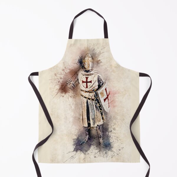 Item preview, Knights Templar Warrior The crusader Watercolor Historic Fine Art  designed and sold by Naumovski.