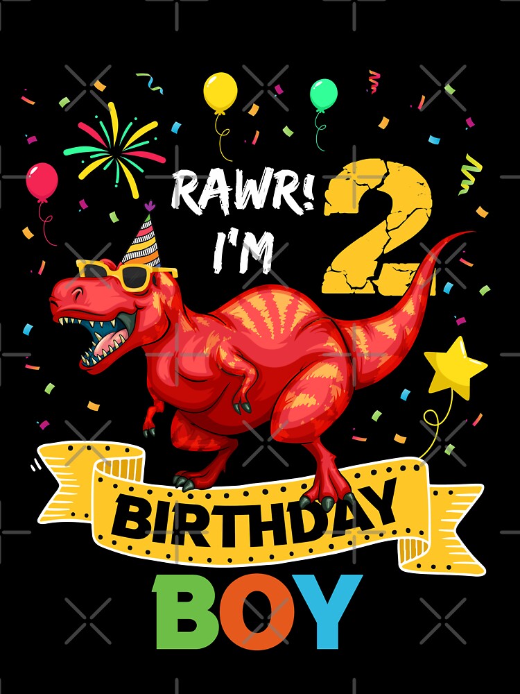 Birthday boy hot sale dinosaur shirt