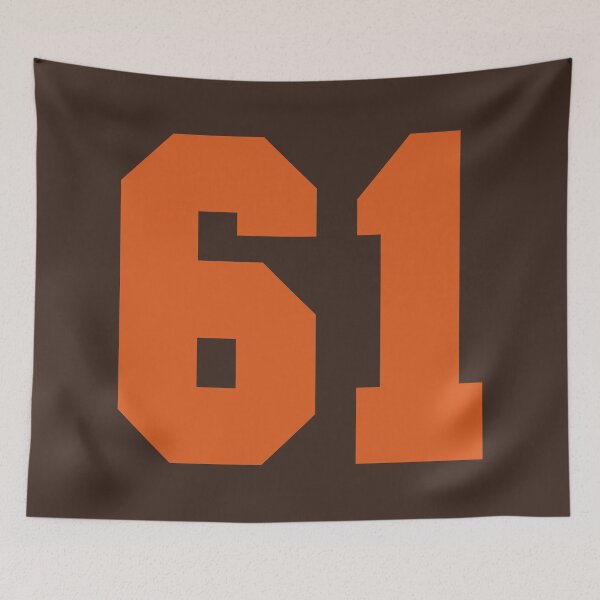 Item preview, 61 Number Cleveland Sports Sixty-One Brown Jersey designed and sold by HelloFromAja.