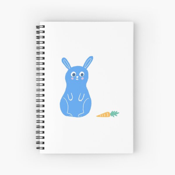 Rabbit and carrot Spiral Notebook