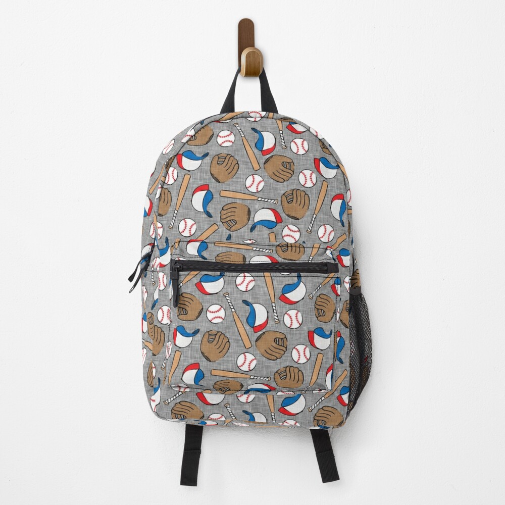 Discover Baseball - baseball themed on grey | Backpack