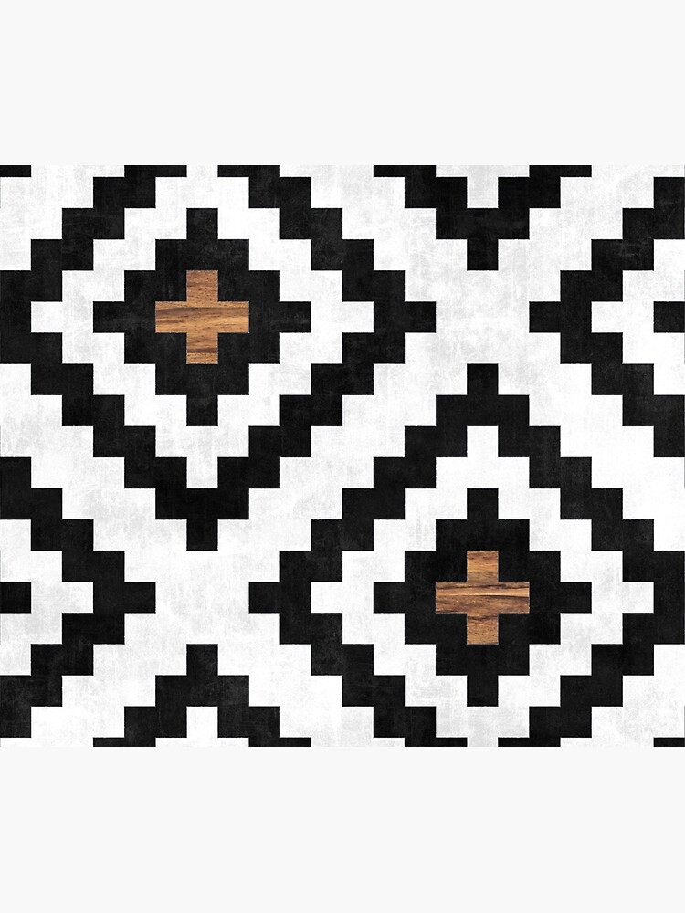 Urban Tribal Pattern No.16 - Aztec - Concrete and Wood by ZoltanRatko
