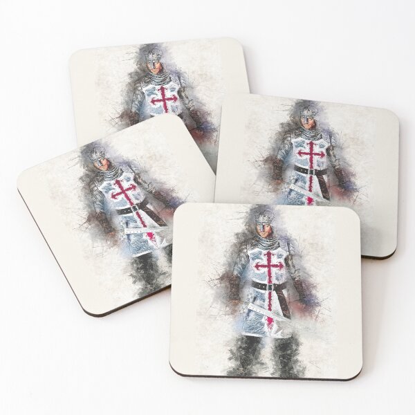 Item preview, Knights Templar Warrior The crusader Watercolor Historic Fine Art  designed and sold by Naumovski.