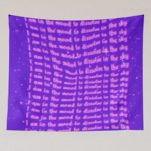 Item preview, mood to dissolve int he sky- pink glitter lofi aesthetic designed and sold by WanderAesthetic.