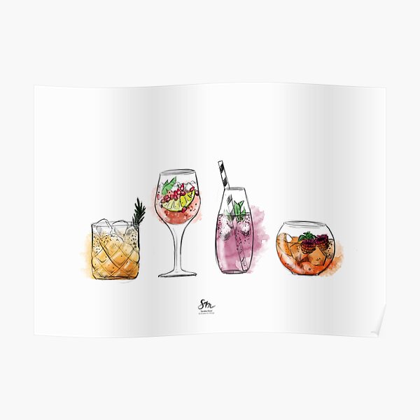 Cocktails Poster