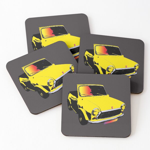 Item preview, Two Seater Mini - Vintage Yellow (on Charcoal Grey) designed and sold by QuarterMoon.