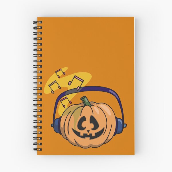 Item preview, Halloween carved pumpkin listening to music  designed and sold by Fruit-Tee.