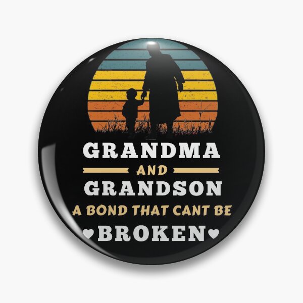 Item preview, Grandparents Day Gift for Grandma - Vintage Sunset Grandma Grandson Bond Design - Best Gift for Grandmother designed and sold by OneandHalf.