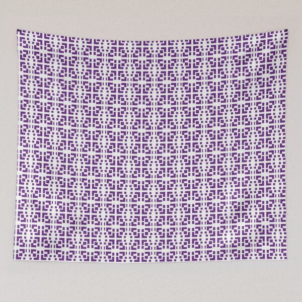 Aperçu de l'œuvre Rapport pour la version 2 du motif géométrique violet créée et vendue par mbelmar.