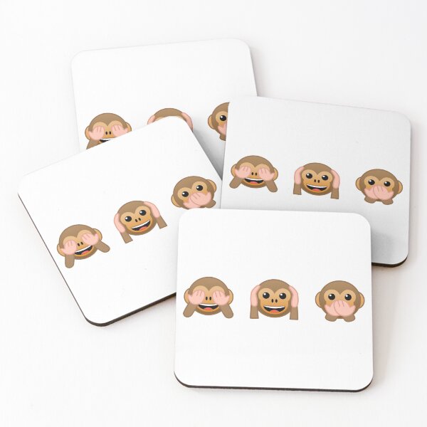 Item preview, 3 Wise Monkeys: see no evil, hear no evil, speak... designed and sold by Happy Puppy Print On Demand.