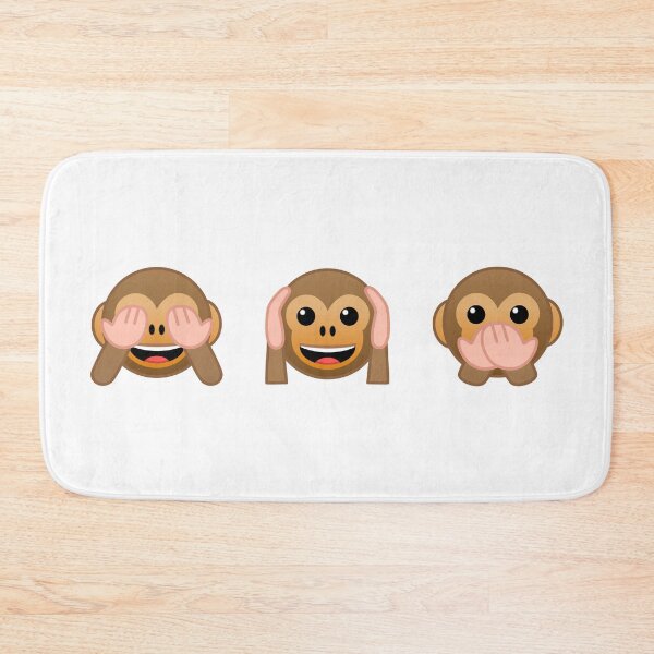 Item preview, 3 Wise Monkeys: see no evil, hear no evil, speak... designed and sold by Happy Puppy Print On Demand.