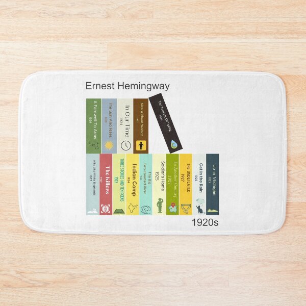 Item preview, Ernest Hemingway book print, 1920s designed and sold by UndertoneShop.