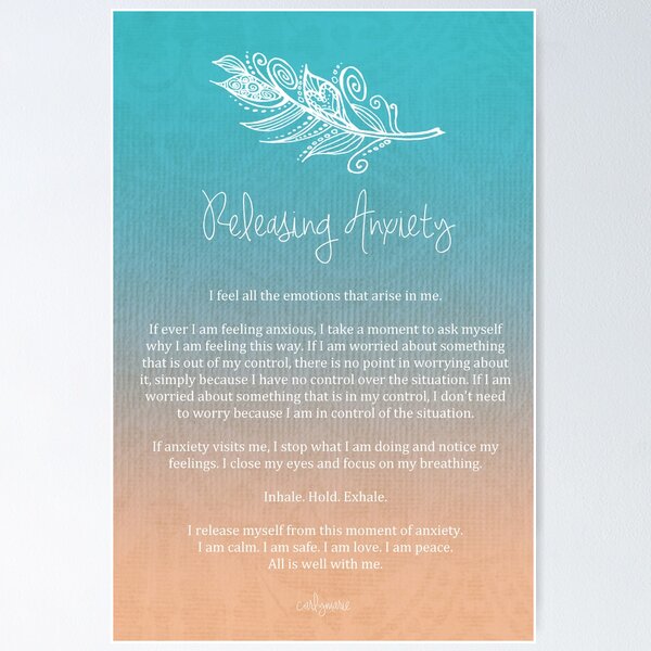 Item preview, Affirmation - Releasing Anxiety designed and sold by CarlyMarie.