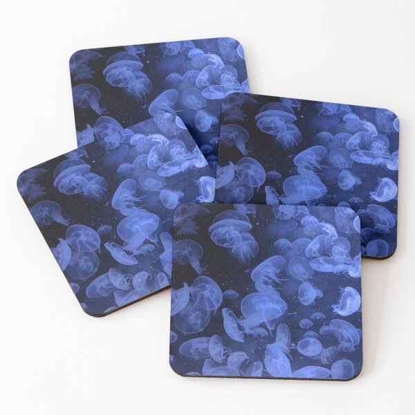 Item preview, transparent Jelly fish in deep blue sea designed and sold by abhishekarts.