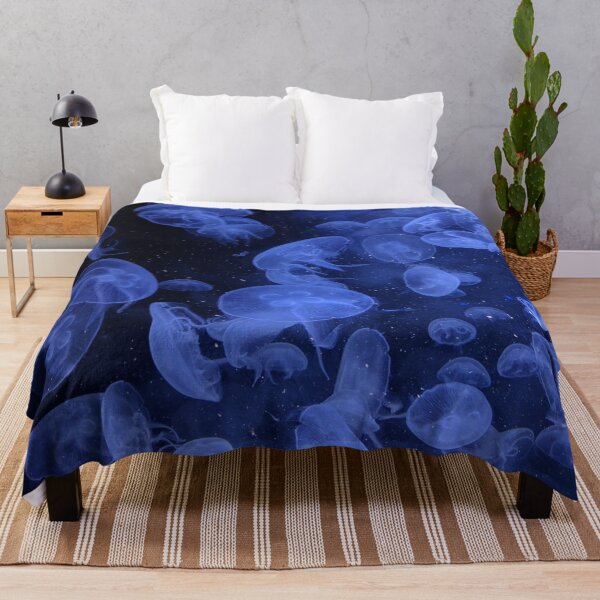 Item preview, transparent Jelly fish in deep blue sea designed and sold by abhishekarts.