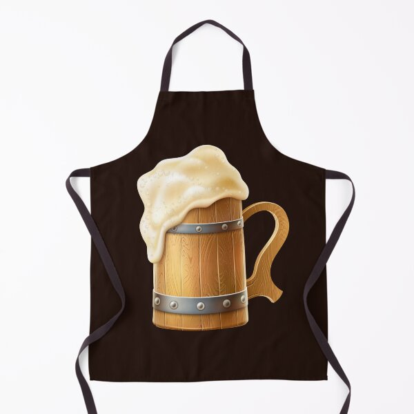 Item preview, Frothy Beer in a Wooden Mug designed and sold by Alicia Chee.