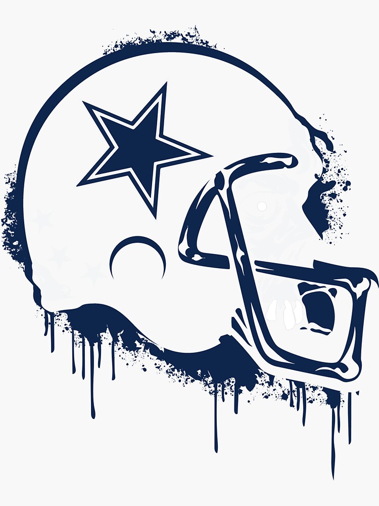 Dallas Cowboys CUSTOM CONCEPT Matte White Dallas Skyline Mini Football  Helmet