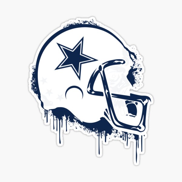 Dallas Cowboys CUSTOM CONCEPT Matte White Dallas Skyline Mini Football  Helmet