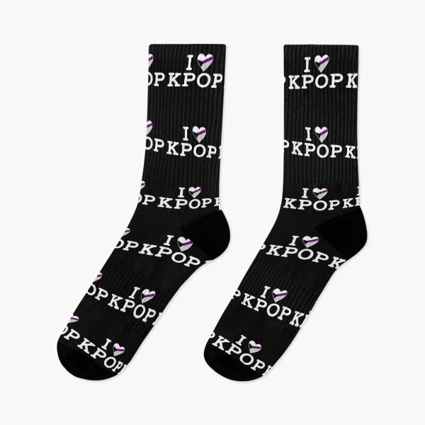 Item preview, I LOVE KPOP Demisexual Demi Pride Flag LGBTQ+ CUTE Quote Rainbow designed and sold by SugarSaint.