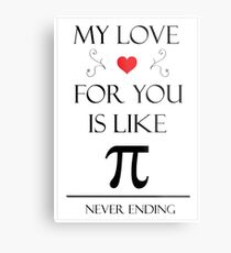 Romantic Pi Message Metallbild