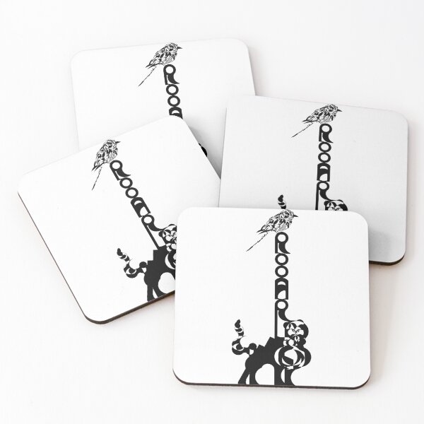 Item preview, Companions in Roar - Logoart with the word “Rooar” placed vertically on a feline's back and a bird on top. designed and sold by BDLVandFriends.