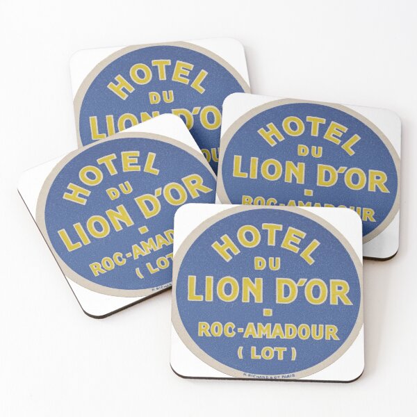 Item preview,  Hotel Lion D'Or luggage label designed and sold by paulgrand.