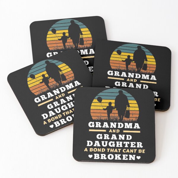 Item preview, Grandparents Day Gift for Grandma - Vintage Sunset Grandma Grand Daughter Bond Design - Best Gift for Grandmother designed and sold by OneandHalf.
