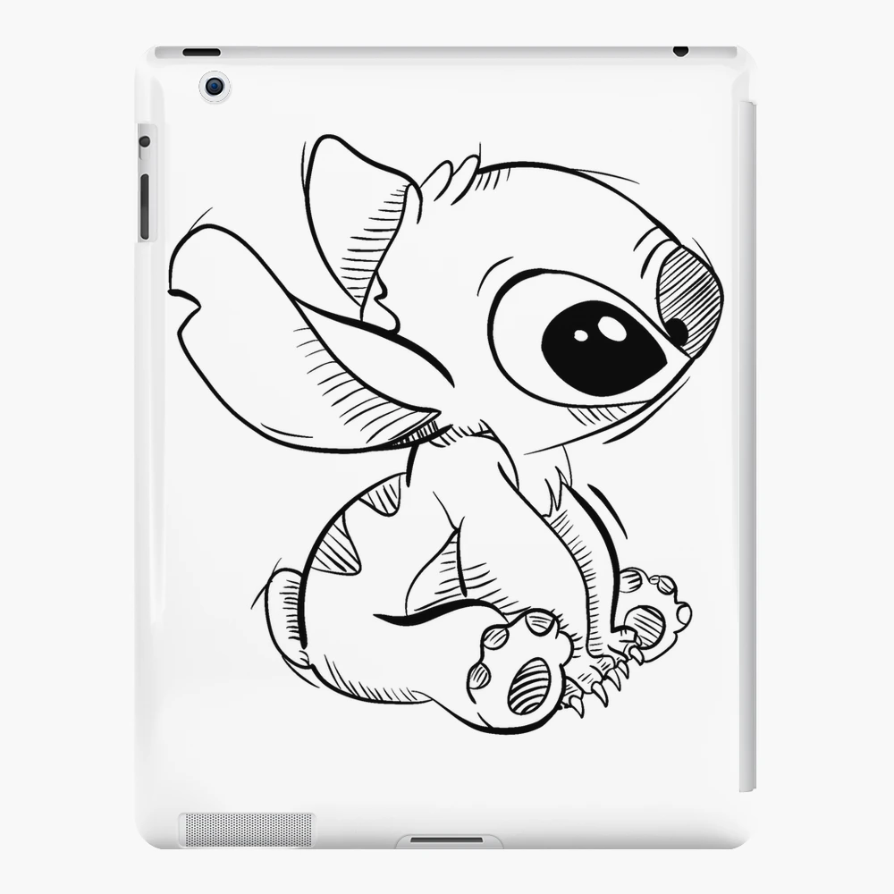 Funda y vinilo para iPad for Sale con la obra «Borrador de puntada de Lilo  y Stitch !!» de Mywaytothehigh