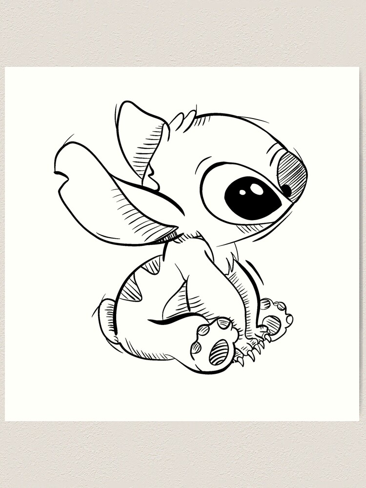 Stitch Draft from Lilo and Stitch!! | Art Print