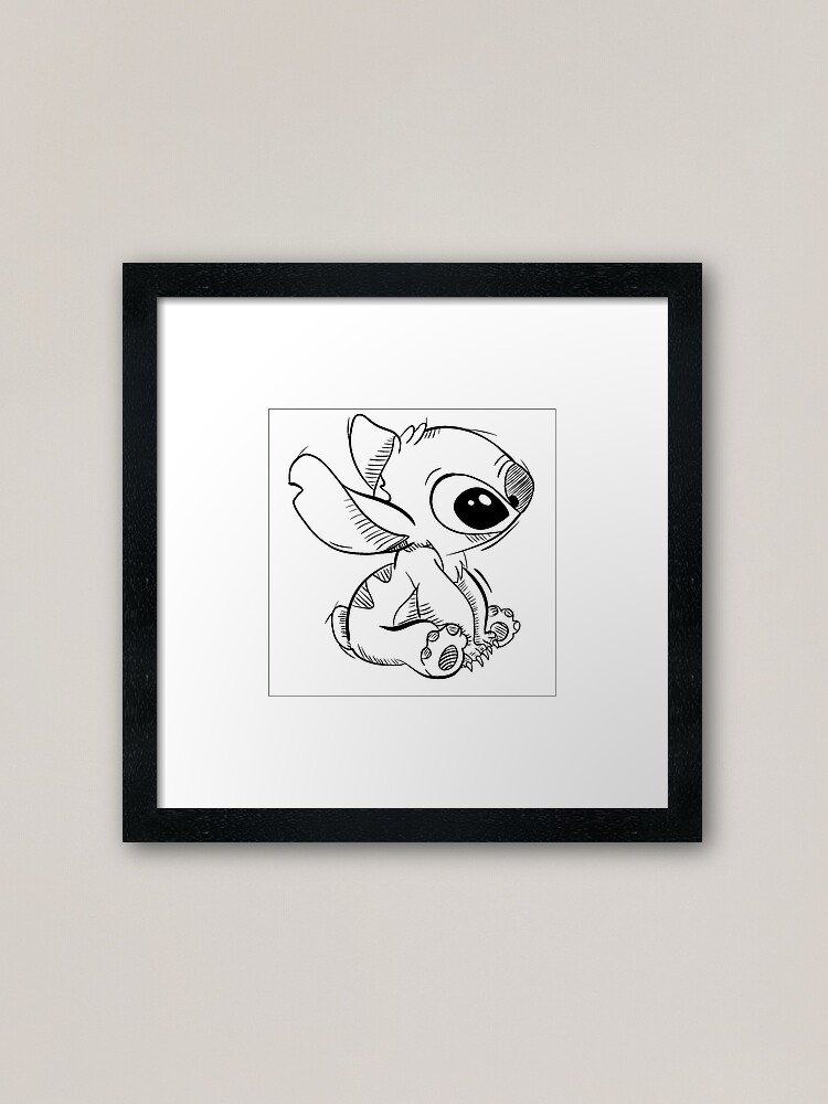 Stitch Draft from Lilo and Stitch!!  Framed Art Print for Sale by