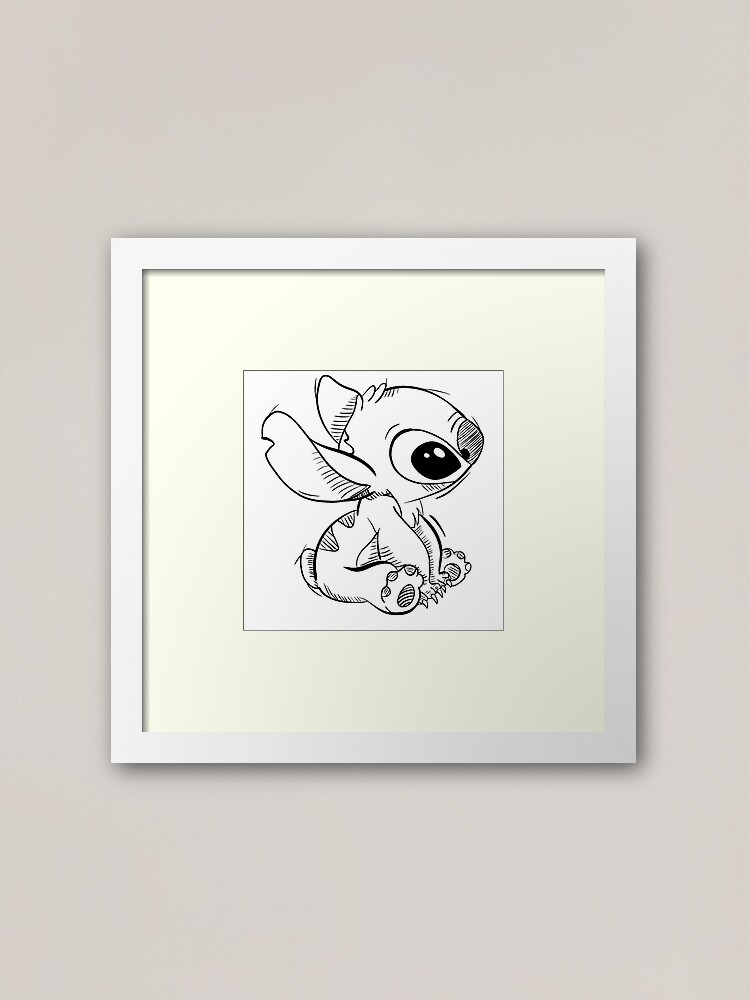 Stitch Draft from Lilo and Stitch!!  Framed Art Print for Sale by