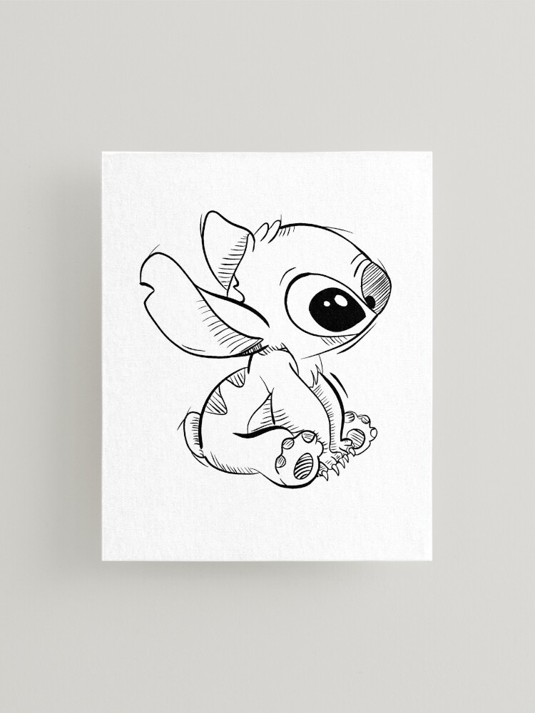 Disney Lilo Stitch Simple Stitch Outline Digital Art by Alaab