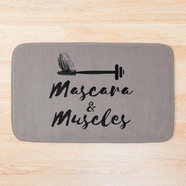 Item preview, Mascara and Muscles Women’s Workout Gym Motivational Motivation  designed and sold by healmyvibe.