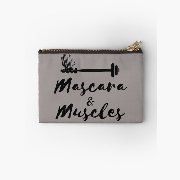 Item preview, Mascara and Muscles Women’s Workout Gym Motivational Motivation  designed and sold by healmyvibe.