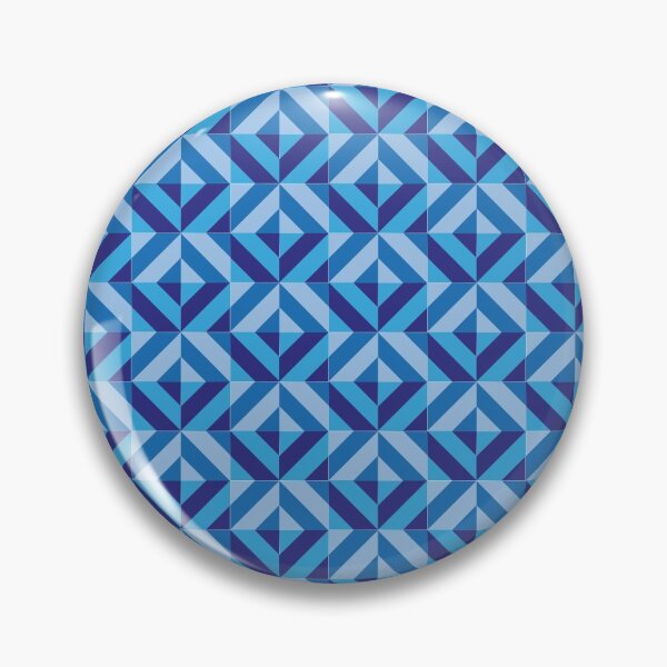 Item preview, Rapport for blue colors geometric rombo pattern version 2 designed and sold by mbelmar.