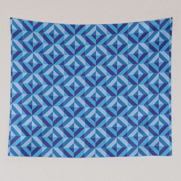 Aperçu de l'œuvre Rapport pour les couleurs bleues motif géométrique rombo version 2 créée et vendue par mbelmar.