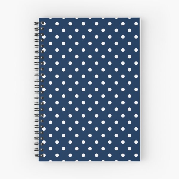 Item preview, Navy Blue Background Polka Dot Design designed and sold by gooddesignart.