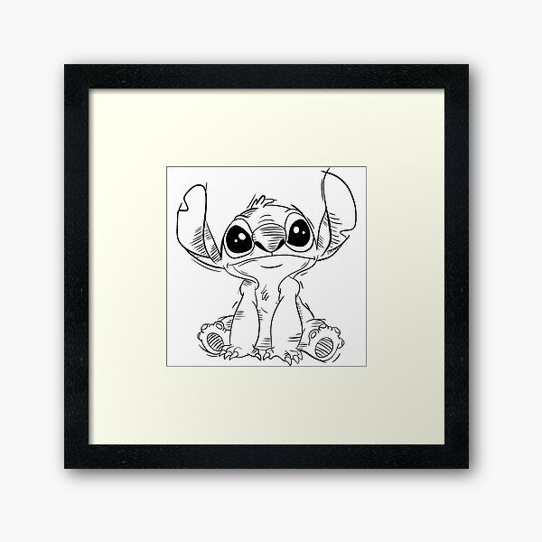 Stitch Draft from Lilo and Stitch!! frontal versión  Art Print for Sale by  Mywaytothehigh