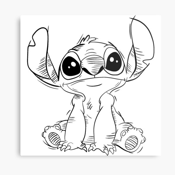 Stitch Draft from Lilo and Stitch!! frontal versión  Art Print for Sale by  Mywaytothehigh