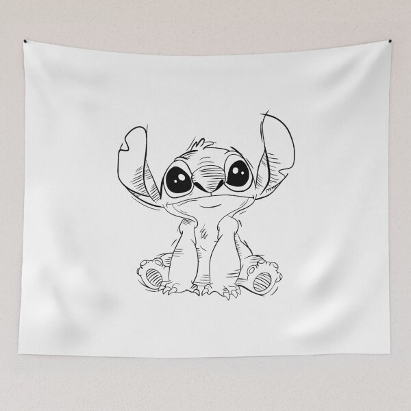 Aperçu de l'œuvre Brouillon de Stitch de Lilo et Stitch !! version frontale créée et vendue par Mywaytothehigh.