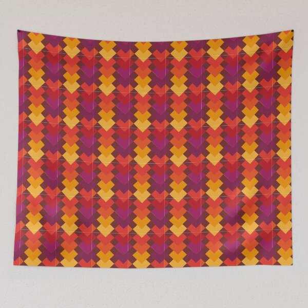 Aperçu de l'œuvre Rapport pour motif rombo géométrique de couleurs d'automne créée et vendue par mbelmar.