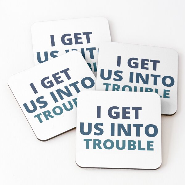 Item preview, I Get us into Trouble shirt,cute best friend shirts,funny best friend shirts,matching shirts,troublemarker shirts,best friend gift designed and sold by BousboulaStorie.