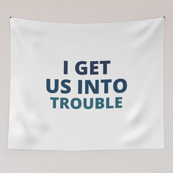 Item preview, I Get us into Trouble shirt,cute best friend shirts,funny best friend shirts,matching shirts,troublemarker shirts,best friend gift designed and sold by BousboulaStorie.