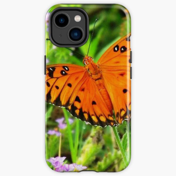 Orange Butterfly Windows From Heaven iPhone Tough Case