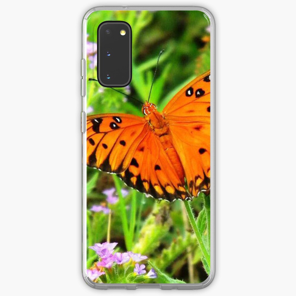 Orange Butterfly Windows From Heaven Case & Skin for Samsung Galaxy