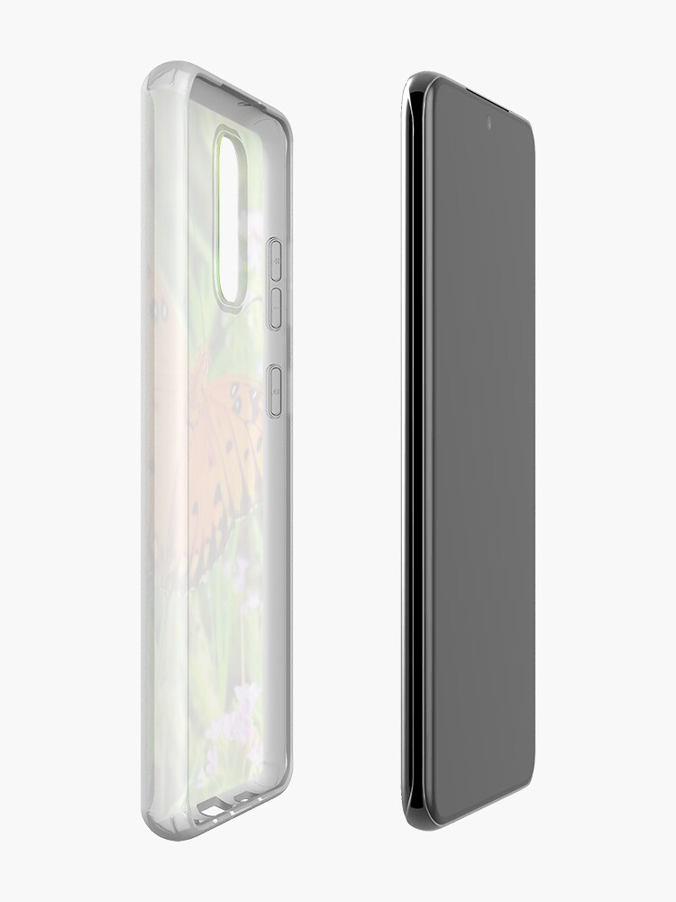 Alternate view of Orange Butterfly Windows From Heaven Case & Skin for Samsung Galaxy